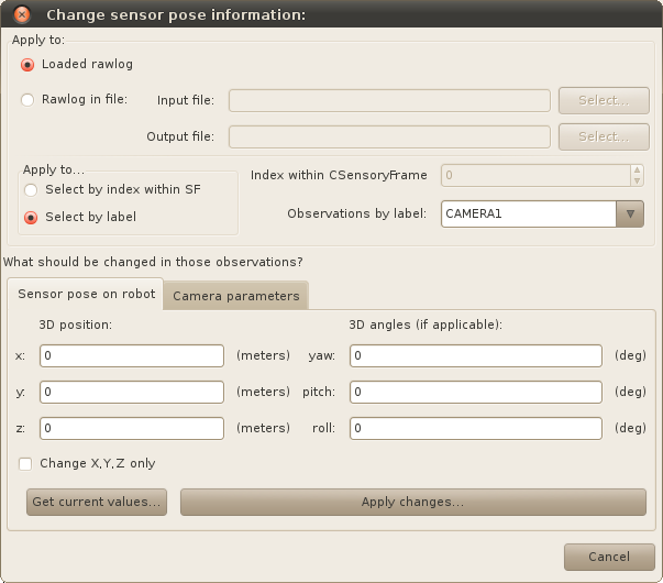Screenshot-RawlogViewer-Change-sensor-pose-information
